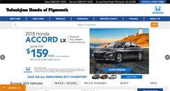 Desktop Screenshot of hondaofplymouth.com